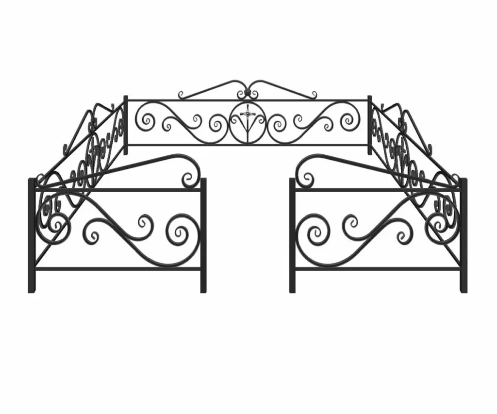 Ограды на могилу на кладбище по низкой цене